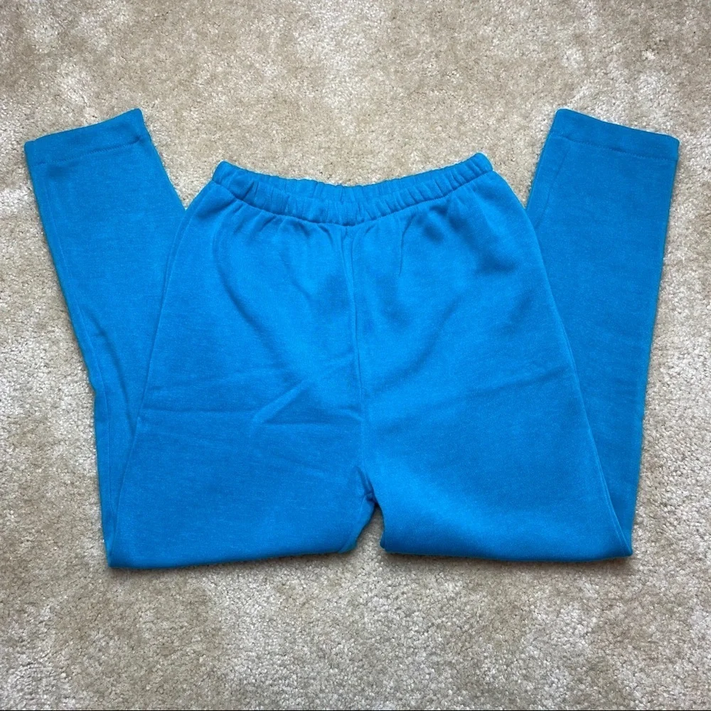 Vintage Zing Blue Butterfly Sweat Suit Girls 12 - Picture 7 of 8